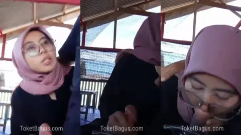 Jilbab mesum nyepong kontol pacar ditempat umum - Bokep Hijab